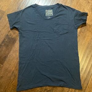 SKARGORN black shirt dress #60 sz L EUC